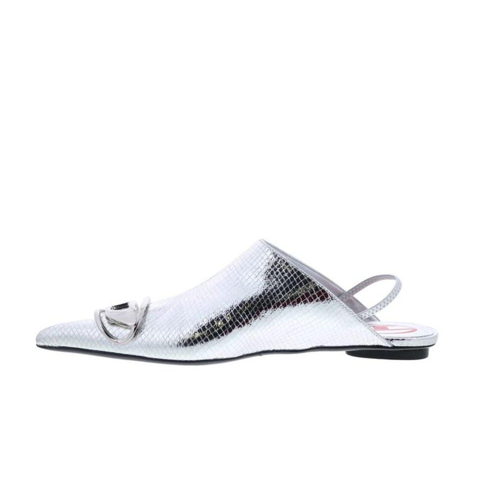 Diesel Womens D-Venus B Silver Shoes (NWT) - Picture 5 of 7